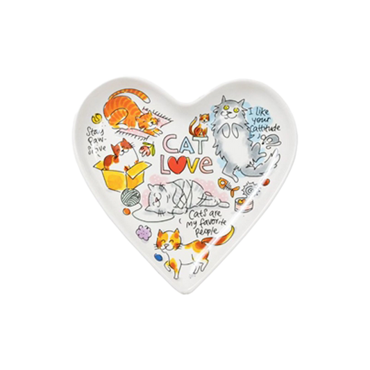 Blonde Amsterdam | Plate heart cat love