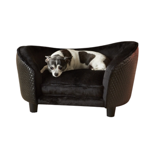 Hondenmand Sofa Ultra Pluche Snuggle Wicker - bruin - 68 x 41 x 38 cm