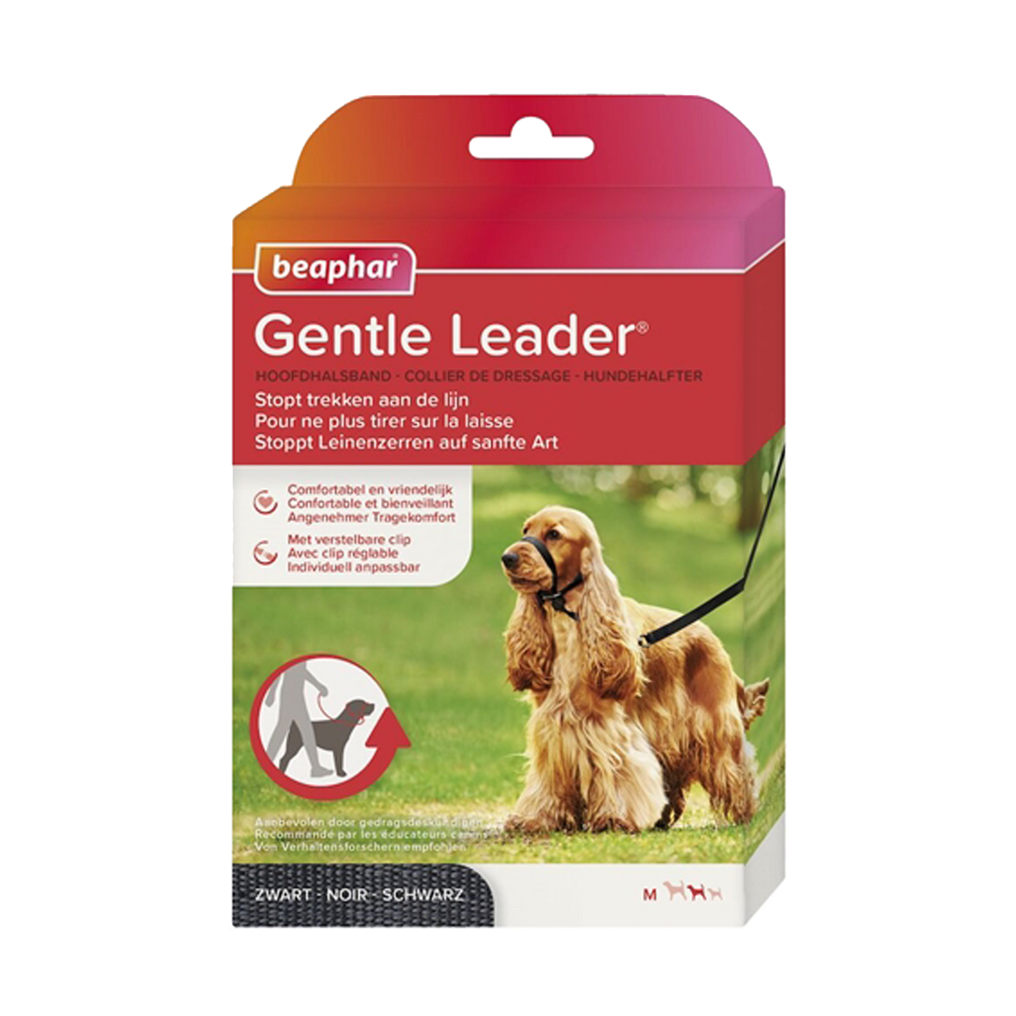 Gentle leader voor honden - zwart