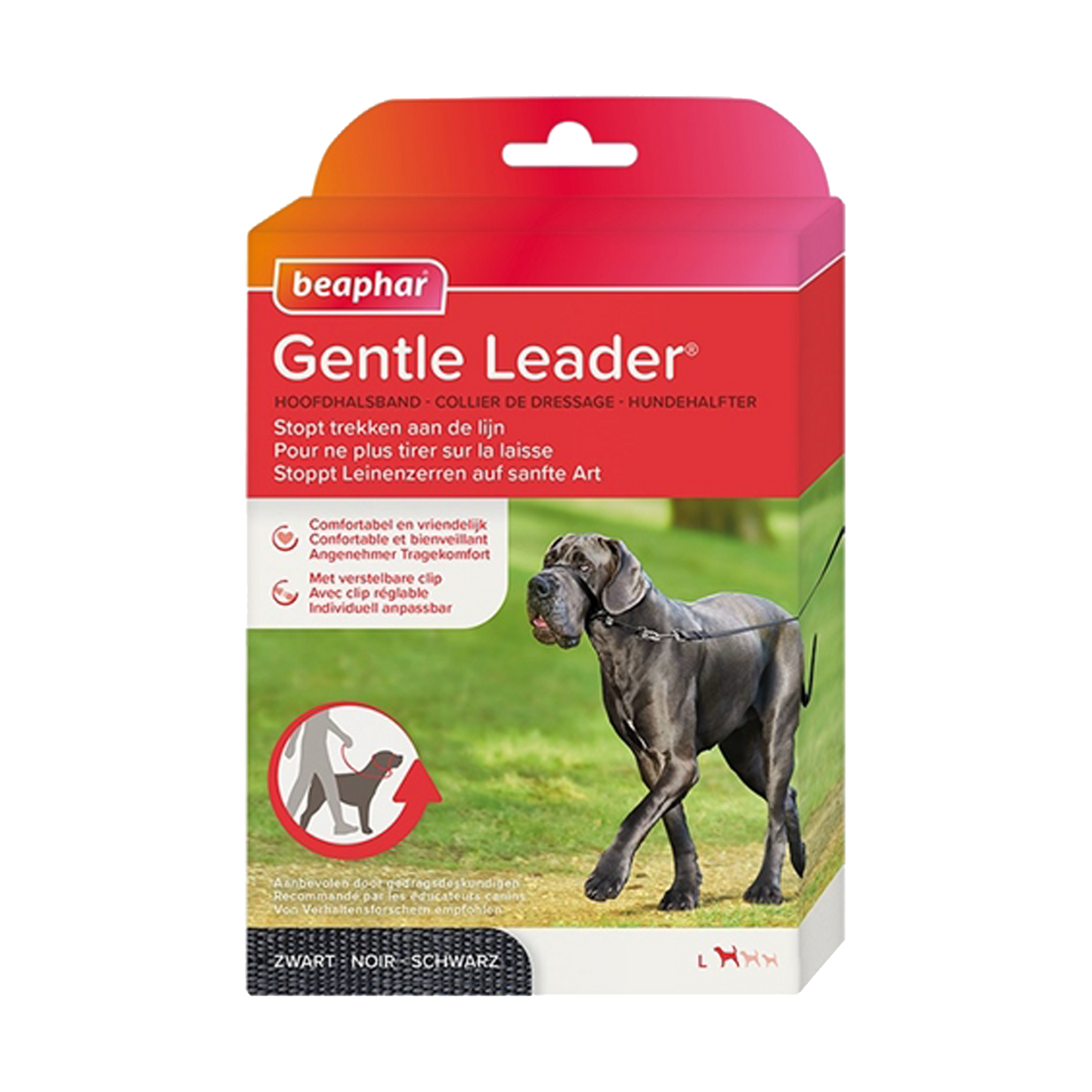Gentle leader voor honden - zwart