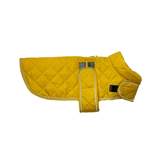 Hondenjas Go Walk Quilted Classic - mosterd