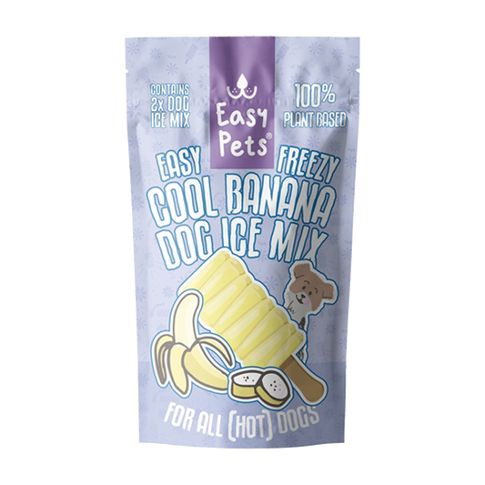 Hondenijs met bananen smaak van easypets easy freezy dog ice