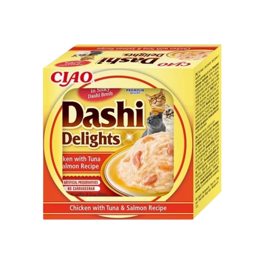 Inaba Dashi Delights Chicken With Tuna & Salmon Recipe