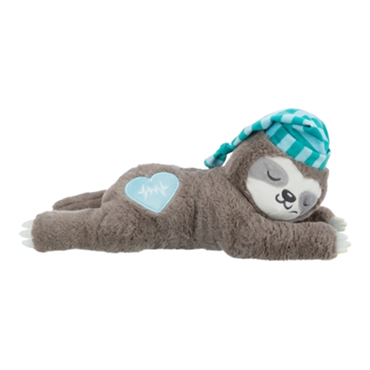 Pluche Luiaard met heartbeat voor puppy's 34 cm