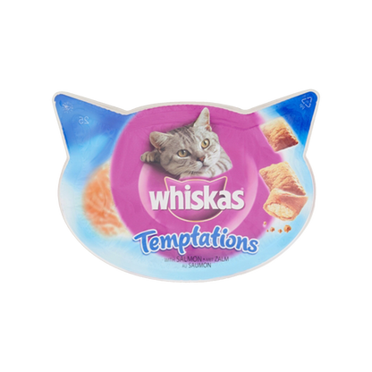 Whiskas | Kattensnack temptations zalm - 8x 60 gram